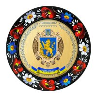 МАГНІТ - ЛЬВІВЩИНА ГЕРБ ЗОЛОТО (МД-01-002-210)