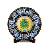 Тарілка - ХАРКІВЩИНА ГЕРБ ЗОЛОТО (ТД-01-17-002-300-022)