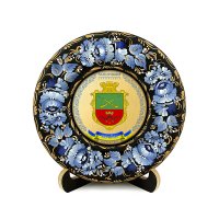 Тарілка - ЗАПОРІЖЖЯ ГЕРБ ЗОЛОТО (ТД-01-17-016-980-022)