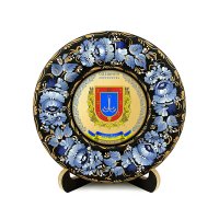 Тарілка - ОДЕЩИНА ГЕРБ ЗОЛОТО (ТД-01-17-002-230-022) Тарілка - ОДЕЩИНА ГЕРБ ЗОЛОТО (ТД-01-17-002-230-022)