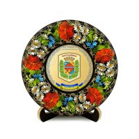 Тарілка - ПОЛТАВЩИНА ГЕРБ ЗОЛОТО (ТД-01-17-002-240-181) Тарілка - ПОЛТАВЩИНА ГЕРБ ЗОЛОТО (ТД-01-17-002-240-181)