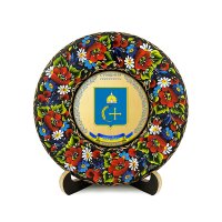 Тарілка - СУМЩИНА ГЕРБ ЗОЛОТО (ТД-01-17-002-270-071) Тарілка - СУМЩИНА ГЕРБ ЗОЛОТО (ТД-01-17-002-270-071)
