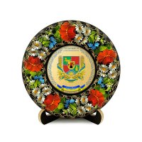 Тарілка - ЛУГАНЩИНА ГЕРБ ЗОЛОТО (ТД-01-17-002-190-181) Тарілка - ЛУГАНЩИНА ГЕРБ ЗОЛОТО (ТД-01-17-002-190-181)