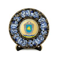 Тарілка - ЧЕРКАЩИНА ГЕРБ ЗОЛОТО (ТД-01-17-002-330-022)