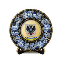 Тарілка - ЧЕРНІГІВЩИНА ГЕРБ ЗОЛОТО (ТД-01-17-002-350-022)