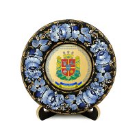 Тарілка - ЖИТОМИРЩИНА ГЕРБ ЗОЛОТО (ТД-01-17-002-150-022) Тарілка - ЖИТОМИРЩИНА ГЕРБ ЗОЛОТО (ТД-01-17-002-150-022)