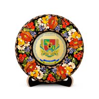 Тарілка - ЛУГАНЩИНА ГЕРБ ЗОЛОТО (ТД-01-17-002-190-131) Тарілка - ЛУГАНЩИНА ГЕРБ ЗОЛОТО (ТД-01-17-002-190-131)