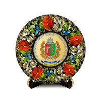 Тарілка - БУКОВИНА ГЕРБ ЗОЛОТО (ТД-01-17-002-340-181)