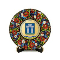 Тарілка - РІВНЕ ГЕРБ ЗОЛОТО (ТД-01-17-025-980-071) Тарілка - РІВНЕ ГЕРБ ЗОЛОТО (ТД-01-17-025-980-071)