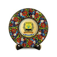 Тарілка - ДОНЕЧЧИНА ГЕРБ ЗОЛОТО (ТД-01-17-002-140-071) Тарілка - ДОНЕЧЧИНА ГЕРБ ЗОЛОТО (ТД-01-17-002-140-071)