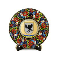 Тарілка - ЗАПОРІЖЖЯ ГЕРБ ЗОЛОТО (ТД-01-17-002-170-071)