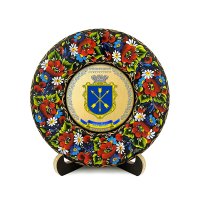Тарілка - ХМЕЛЬНИЦЬКИЙ ГЕРБ ЗОЛОТО (ТД-01-17-032-980-071)