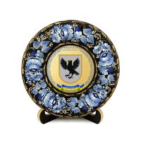 Тарілка - ЗАПОРІЖЖЯ ГЕРБ ЗОЛОТО (ТД-01-17-002-170-022)
