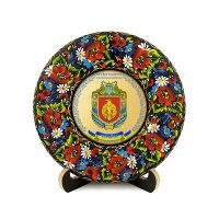 Тарілка - КІРОВОГРАДЩИНА ГЕРБ ЗОЛОТО (ТД-01-17-002-180-071)