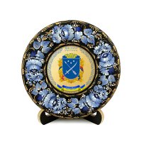 Тарілка - ДНІПРО ГЕРБ ЗОЛОТО (ТД-01-17-013-980-022) Тарілка - ДНІПРО ГЕРБ ЗОЛОТО (ТД-01-17-013-980-022)