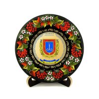 Тарілка - ОДЕЩИНА ГЕРБ ЗОЛОТО (ТД-01-17-002-230-171) Тарілка - ОДЕЩИНА ГЕРБ ЗОЛОТО (ТД-01-17-002-230-171)