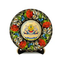 Тарілка - КРОПИВНИЦЬКИЙ ГЕРБ ЗОЛОТО (ТД-01-17-018-980-181) Тарілка - КРОПИВНИЦЬКИЙ ГЕРБ ЗОЛОТО (ТД-01-17-018-980-181)