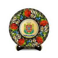 Тарілка - ЖИТОМИРЩИНА ГЕРБ ЗОЛОТО (ТД-01-17-002-150-181) Тарілка - ЖИТОМИРЩИНА ГЕРБ ЗОЛОТО (ТД-01-17-002-150-181)