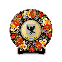 Тарілка - ЗАПОРІЖЖЯ ГЕРБ ЗОЛОТО (ТД-01-17-002-170-131)