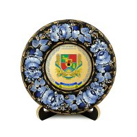 Тарілка - ЛУГАНЩИНА ГЕРБ ЗОЛОТО (ТД-01-17-002-190-022) Тарілка - ЛУГАНЩИНА ГЕРБ ЗОЛОТО (ТД-01-17-002-190-022)
