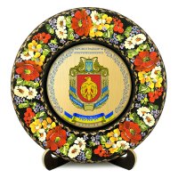 Тарілка - КІРОВОГРАДЩИНА ГЕРБ ЗОЛОТО (ТД-01-29-002-180-131)