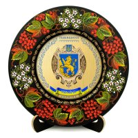 Тарілка - ЛЬВІВЩИНА ГЕРБ ЗОЛОТО (ТД-01-29-002-210-171)