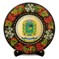 Тарілка - ХАРКІВЩИНА ГЕРБ ЗОЛОТО (ТД-01-29-002-300-171)