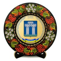 Тарілка - РІВНЕ ГЕРБ ЗОЛОТО (ТД-01-29-025-980-171) Тарілка - РІВНЕ ГЕРБ ЗОЛОТО (ТД-01-29-025-980-171)