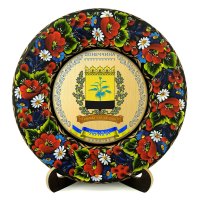 Тарілка - ДОНЕЧЧИНА ГЕРБ ЗОЛОТО (ТД-01-29-002-140-071) Тарілка - ДОНЕЧЧИНА ГЕРБ ЗОЛОТО (ТД-01-29-002-140-071)