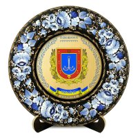 Тарілка - ОДЕЩИНА ГЕРБ ЗОЛОТО (ТД-01-29-002-230-022) Тарілка - ОДЕЩИНА ГЕРБ ЗОЛОТО (ТД-01-29-002-230-022)