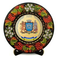 Тарілка - ЛЬВІВ ГЕРБ ЗОЛОТО (ТД-01-29-021-980-171) Тарілка - ЛЬВІВ ГЕРБ ЗОЛОТО (ТД-01-29-021-980-171)