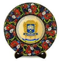 Тарілка - ТЕРНОПІЛЬ ГЕРБ ЗОЛОТО (ТД-01-29-028-980-071)