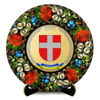 Тарілка - ВОЛИНЬ ГЕРБ ЗОЛОТО (ТД-01-29-002-200-181) Тарілка - ВОЛИНЬ ГЕРБ ЗОЛОТО (ТД-01-29-002-200-181)