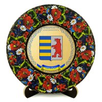 Тарілка - ЗАКАРПАТТЯ ГЕРБ ЗОЛОТО (ТД-01-29-002-290-071) Тарілка - ЗАКАРПАТТЯ ГЕРБ ЗОЛОТО (ТД-01-29-002-290-071)
