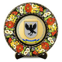 Тарілка - ЗАПОРІЖЖЯ ГЕРБ ЗОЛОТО (ТД-01-29-002-170-131)