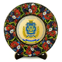 Тарілка - ХЕРСОНЩИНА ГЕРБ ЗОЛОТО (ТД-01-29-002-310-071)