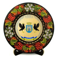 Тарілка - ІВАНО-ФРАНКІВСЬК ГЕРБ ЗОЛОТО (ТД-01-29-017-980-171)