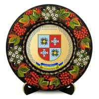 Тарілка - ВІННИЧЧИНА ГЕРБ ЗОЛОТО (ТД-01-29-002-120-171)