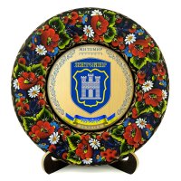 Тарілка - ЖИТОМИР ГЕРБ ЗОЛОТО (ТД-01-29-015-980-071)