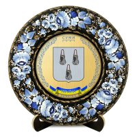 Тарілка - СУМИ ГЕРБ ЗОЛОТО (ТД-01-29-027-980-022) Тарілка - СУМИ ГЕРБ ЗОЛОТО (ТД-01-29-027-980-022)
