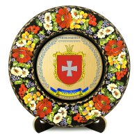 Тарілка - РІВНЕНЩИНА ГЕРБ ЗОЛОТО (ТД-01-29-002-250-131)