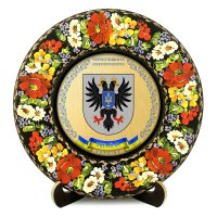 Тарілка - ЧЕРНІГІВЩИНА ГЕРБ ЗОЛОТО (ТД-01-29-002-350-131)