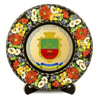 Тарілка - ЗАПОРІЖЖЯ ГЕРБ ЗОЛОТО (ТД-01-29-016-980-131)