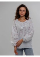 Вишиванка жіноча Слобожанка - Біляна романтична (біла) 42