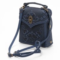 Сумка-рюкзак кожаная "Венеция", синяя