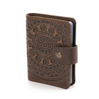 Візитниця "Сонечко", темно-коричнева