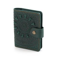 Візитниця "Сонечко", темно-зелена