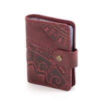 Візитниця "Півкола", бордо