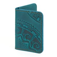 Обкладинка для ID картки "Півкола", бірюза