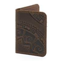 Обкладинка для ID картки "Півкола", темно-коричнева